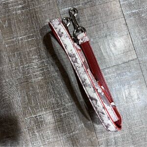 CLOSET CLOSING Coach Snakeskin Red/Orange Leather Replacement Handbag Strap